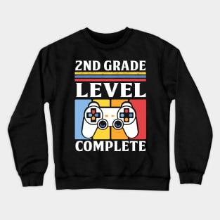 2nd Grade Level Complete Video Game Player 2019 Graduation Crewneck Sweatshirt